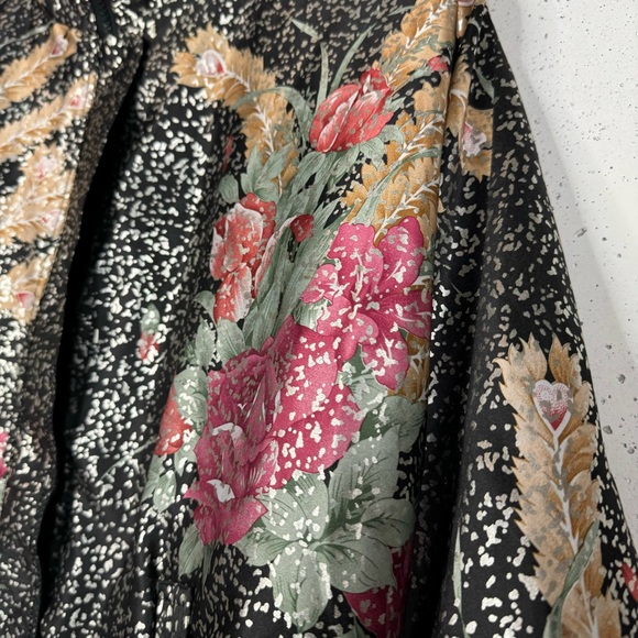 Floral Vintage Seoul Olympics Reversible Bomber Jacket 80s Korea Zip Up OSFA - Picture 3 of 12